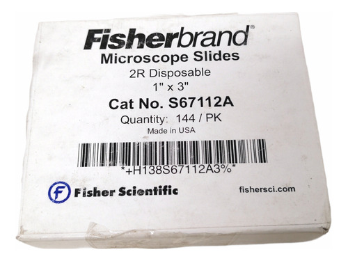 Diapositivas Vidrio 1x3 Fisherbrand S67112a Microscopio Lab