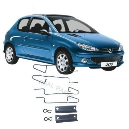 Kit Trava Pastilha Traseira Peugeot 206 207 306 Xsara