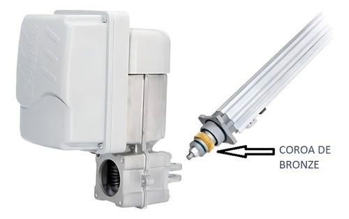 Motor Pivotante Aluminio Super 2 Folha De Até 2,5m Peccinin