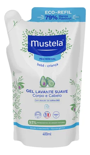 Shampoo Sabonete Infantil Suave Mustela Com Abacate Orgânico