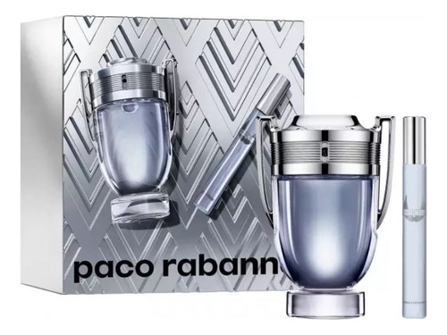 Kit de perfume Invictus Edt de Paco Rabanne, 100 ml + 10 ml