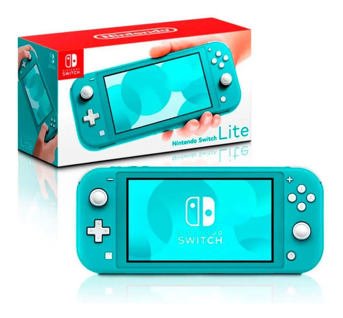 Console Nintendo Switch Lite 32gb Azul Turquesa Novo Lacrado
