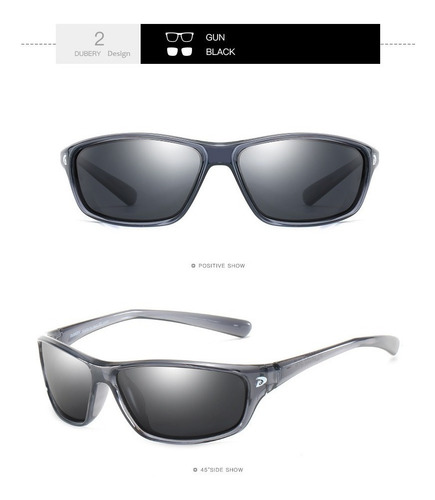 Imagen 2 de 3 de Lentes De Sol Marca Dubery Con Filtro Uv 400 Polarizados