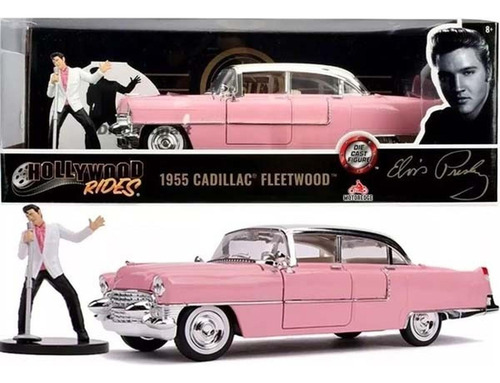 Elvis Presley Y Cadillac Fleetwood 1955 - Escala 1:24