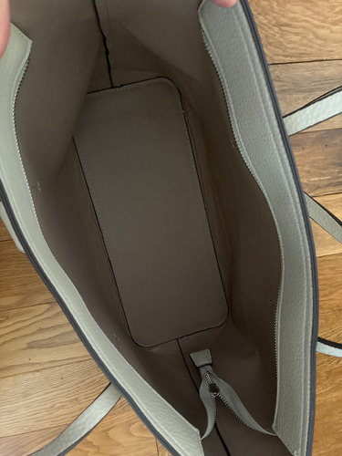 Cartera Parfois Beige Grande Con Monedero Usado Muy Bueno Beige Lisa Níquel Beige (Usado)