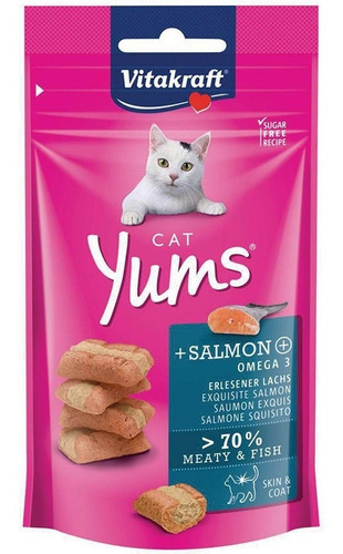Vitakraft Cat Yums Salmón 40gr Gato/boxcatchile