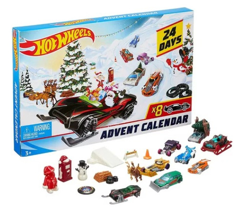 Hot Wheels Calendario De Adviento Carros Y Accesorios