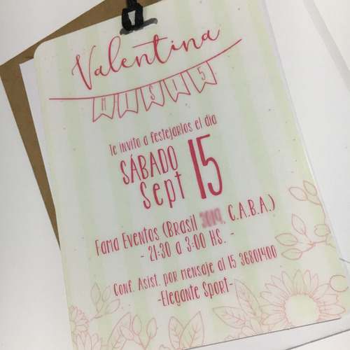 Pase Vip Invitación 15 Años Tarjeta Credenciales X 10