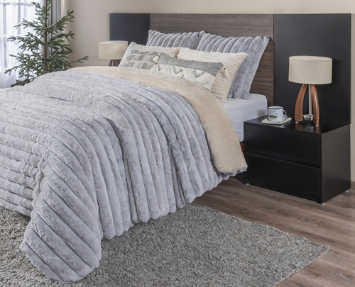 Cabecera Flotante Matrimonial Para Cama Diseño Moderno Color Nogal Británico