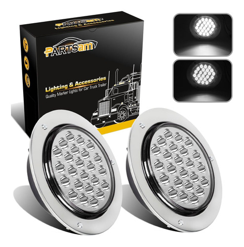 Partsam Rever - Lampara Led Para Camion Y Remolque (2 Uni...