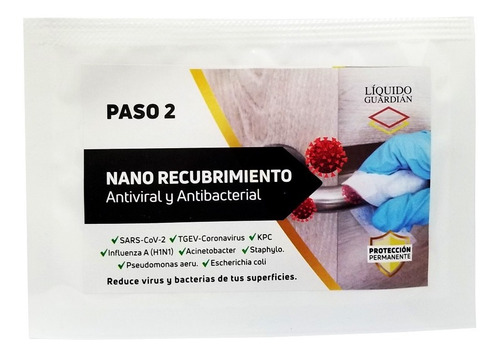 Imagen 7 de 7 de Combo Recubrimiento Antimicrobial Permanente Liquido Guard