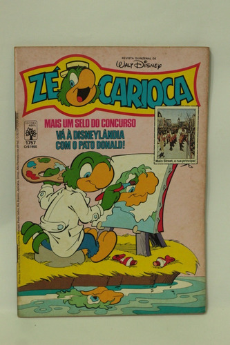 Hq  Zé Carioca Wall Disney N°1757 (com Selo) Editora Abril