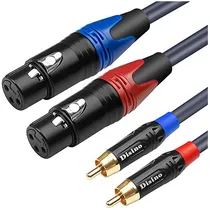 Comprar Cable Xlr Hembra Doble Rca Doble, Resistente 2-xlr Hemb...