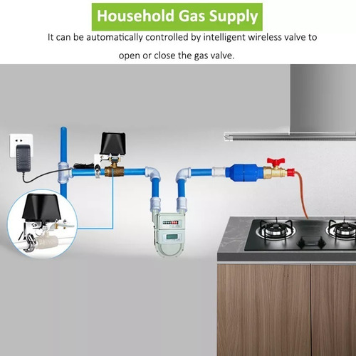Imagen 4 de 8 de Llave De Agua Wifi Ideal Riego A Distancia Cierra Y Abre