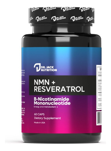 Nmn + Resveratrol - Antienvejecimiento 60 Capsulas | Dr Jack