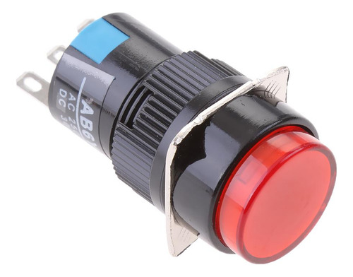 Dc 12v 16mm Luz Enclavamiento 250v 3a Interruptor De Botón