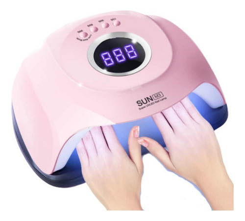 Lampara Uv Led De Uñas Profesional 180w Digital Lámpara M3