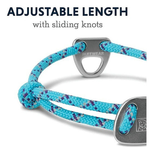 Collar De Perro Ruffwear Knot A Collar - Blue Atoll - Tallas Tamaño Del Collar M