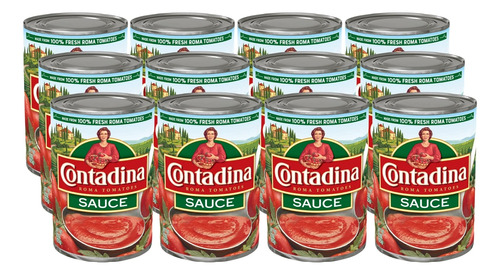 Contadina Salsa De Tomate Enlatada, 15 Onzas (paquete De 12)