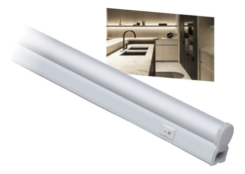 Listón Bajo Mesada Led 90cm 12w Luz Neutra Interruptor Akai