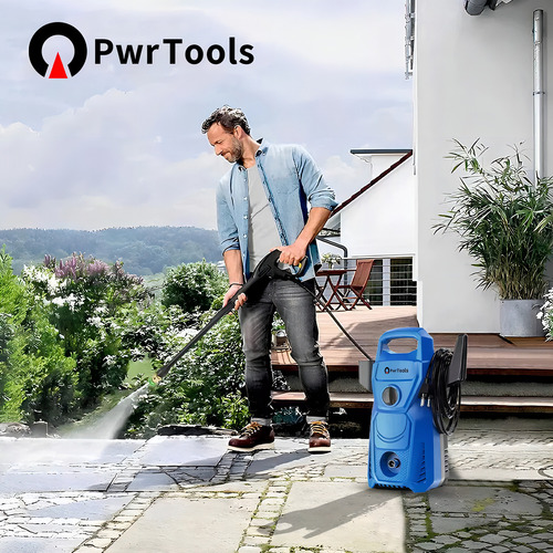 Hidrolavadora Eléctrica Alta Presión 3100 Psi Máxima 3000w PwrTools YC0493-JY- BLUE 127V