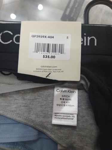 Pack 3 Tangas Calvin Klein Originales Qp2959x-404 Talla S