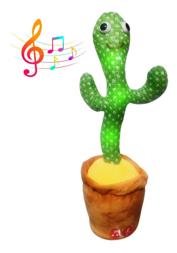 Peluche De Cactus Bailarín Gadnic Juguete Canta Graba Repite