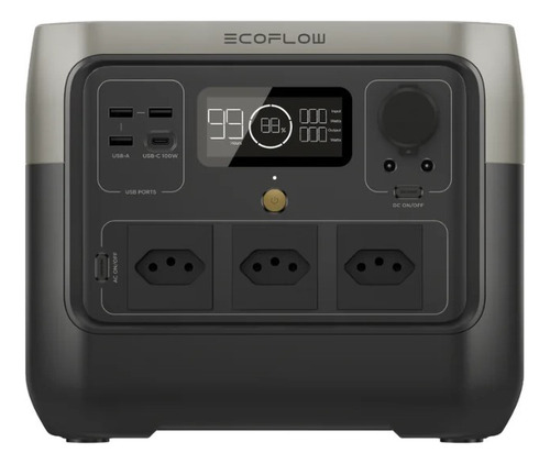 Gerador/acumulador Ecoflow River 2 Pro 127v Br - 768wh