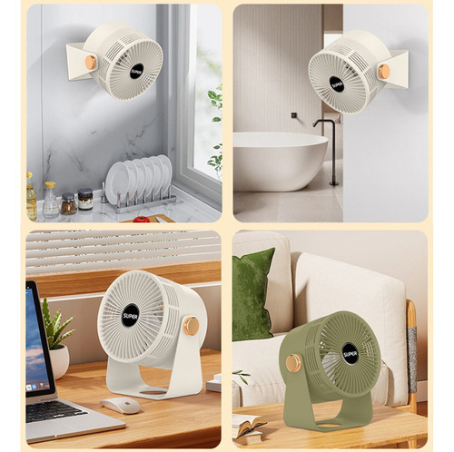 Ventilador De Escritorio De Viento Con Circulación De Aire Cantidad De Aspas 3 Estructura Azul Diámetro 20 Cm Frecuencia 15hz Material De Las Aspas Plástico