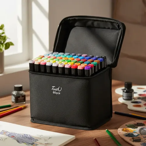 Marcadores Touch Kleur 60 Colores De Doble Punta Para Dibujo Multicolor