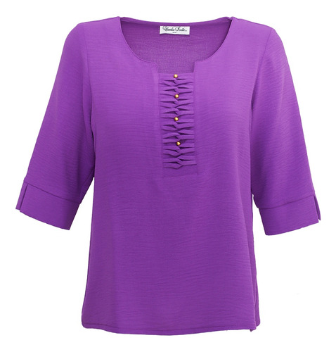 Blusa Con Manga 3/4 Claudia Ivette 2756