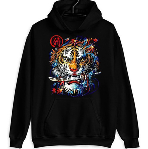 Buzo Personalizado Tigre Samurai Colores S-m-l-xl Exclusivo