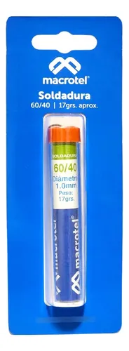 Soldadura De Lápiz Macrotel 60/40 17 Gr