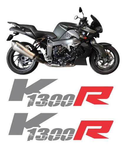 Par Adesivos Compatível Com K1300r 2013 Vermelha Bwk1300r05