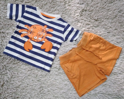 Conjunto 2 Piezas Bebe Niño Early Days Remera Short