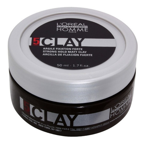 Cera Loreal Profesional Homme Clay Efecto Mate