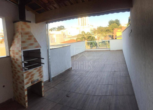 Imagem 1 de 28 de Cobertura Com 3 Dormitórios À Venda, 140 M² Por R$ 580.000,00 - Vila Eldízia - Santo André/sp - Co0070