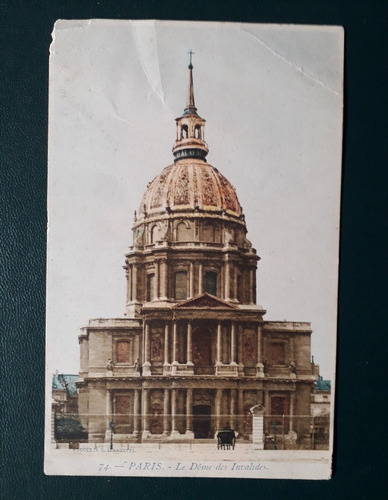 Antigua Postal Dome Les Invalides Paris Tumba Napoleon Domo