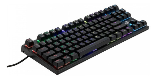 Teclado Mecanico Yeyian Español Swtich Red 87 Teclas Anti Ghosting Con 13 Efectos Iluminación Rgb Ergonómico Resistente Al Polvo y Derrames N Key Rollover Para Pc Mac Ps4 Otemu Red Yat1806