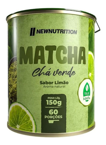Cha Verde Matcha - 150g Limão - Newnutrition
