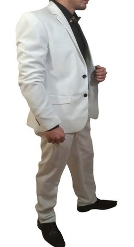 Imagen 5 de 8 de Ambo Saco Pantalon Blanco Verde Unico Vintage!!