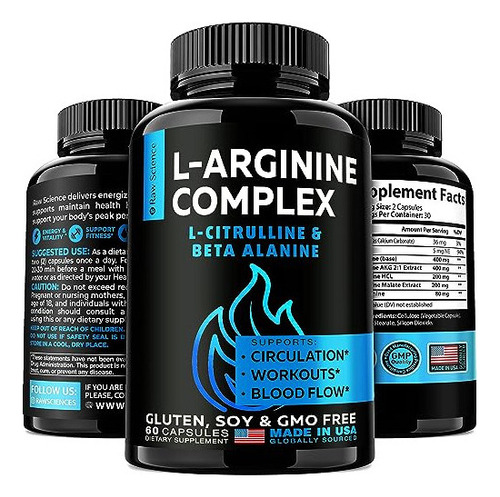 L Arginine Complex Complejo Citrulina Para Hombre