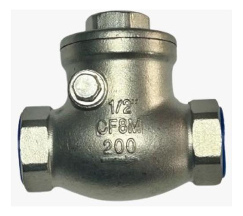 Válvula Check Columpio 1/2 Npt Acero Inoxidable Tipo Cf8m
