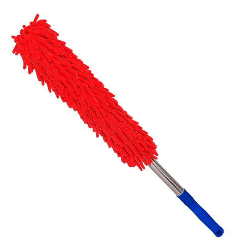 Imagen 1 de 10 de Plumero Microfibra 1 Mts Mango Extensible Cepillo Lava Auto