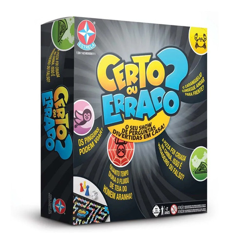 Novo Jogo De Tabuleiro Certo Ou Errado Original Estrela