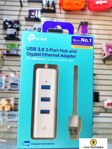 Imagen 4 de 5 de Hub Rj45 Usb 3.0 Adaptador Ethernet Gigabit Tp-link