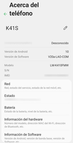 LG K41s Dual Sim 32gb Negro 3gb Ram 4g Lte (Usado)