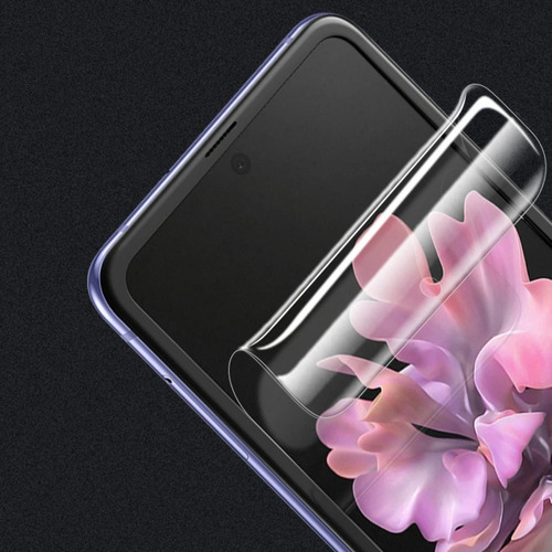 Imagen 4 de 6 de 2 Laminas De Hidrogel Para Galaxy Z Flip3 Delantera/trasera
