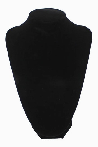 Imagen 5 de 6 de Exhibidor Mostrario Cuello Alargado Grande Terciopelo Negro