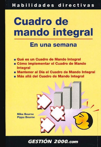 Libro Cuadro De Mando Integral. En Una Semana De Mike Bourme